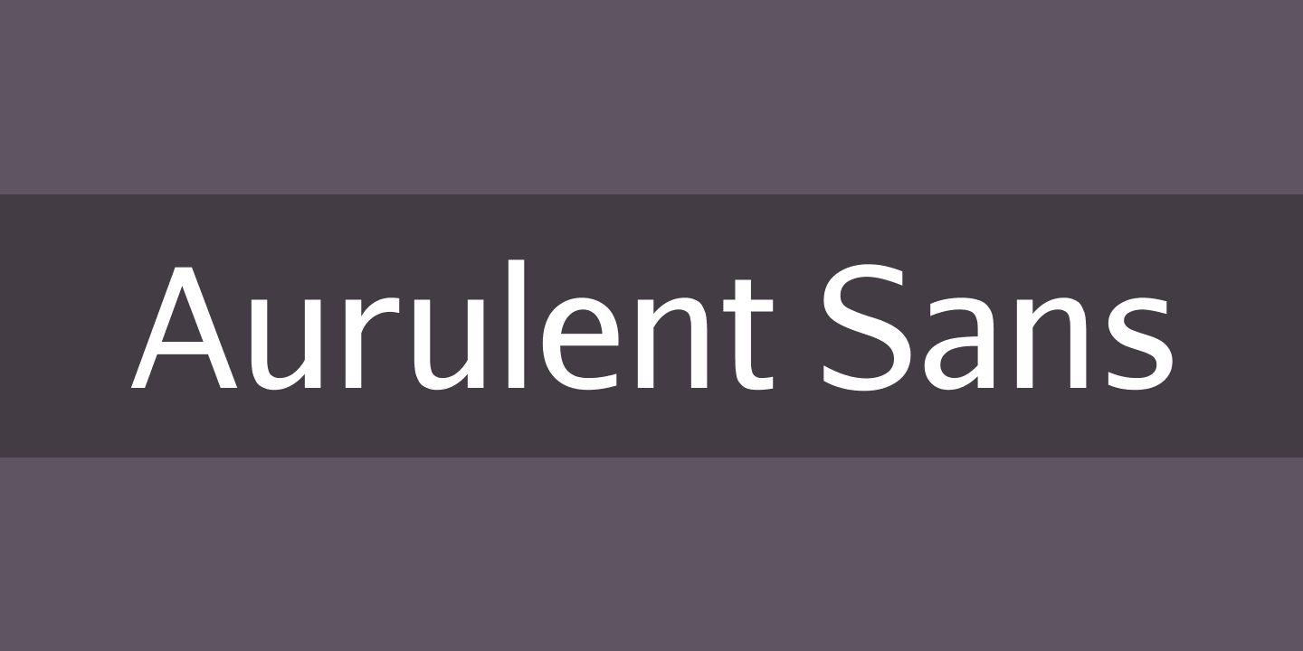 Aurulent Sans Regular Font preview